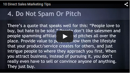 10 direct sales marketing tips