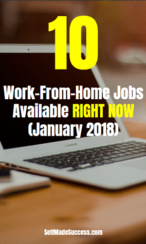 10 Work-From-Home Jobs Available Right Now (January 2018)