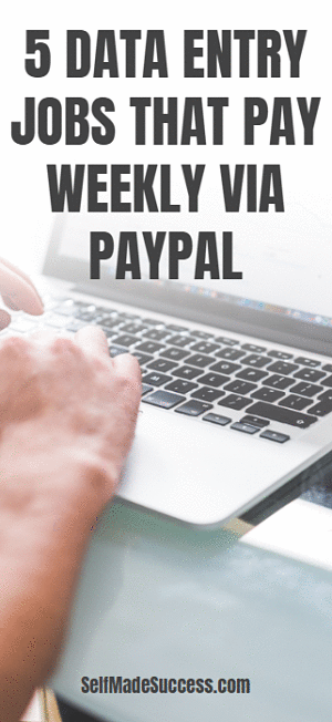 5 data entry jobs that pay weekly via paypal
