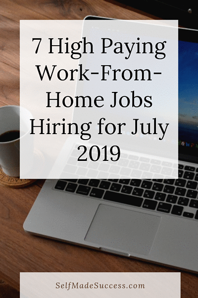 7 high paying work-from-home jobs hiring for july 2019