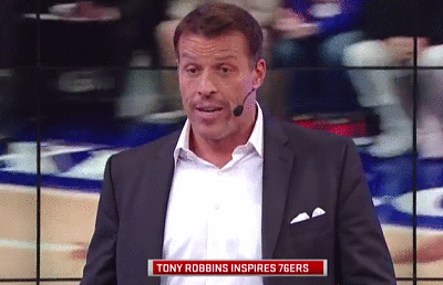 tony robbins advice to 76ers: 4 steps to stop struggling