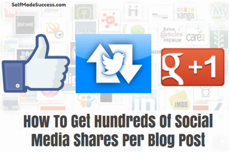 how to get hundreds of social media shares per blog post