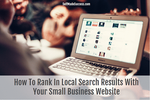 how to rank in local search results with your small business website