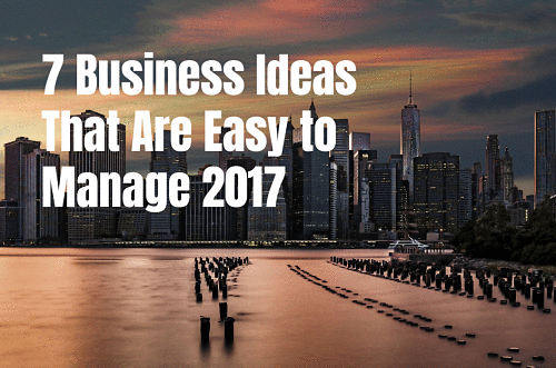 7 Business Ideas That Are Easy to Manage 2017